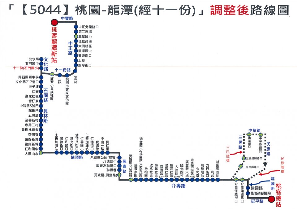 5044公車路線圖-桃園公車