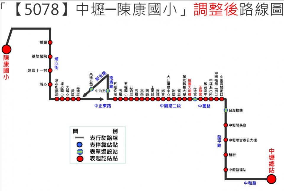 5078公車路線圖-桃園公車