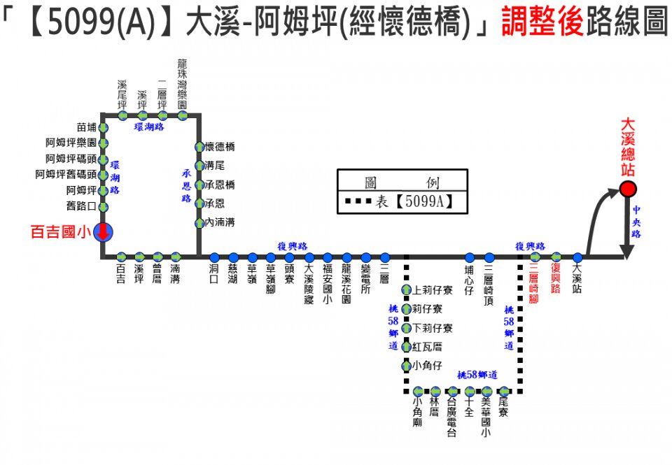 5099A公車路線圖-桃園公車