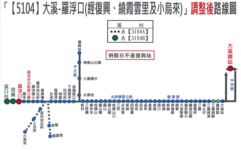 5104公車路線圖-桃園公車