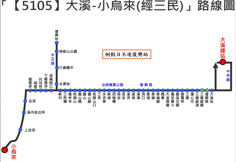 5105公車路線圖-桃園公車