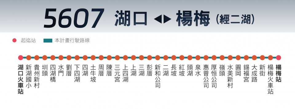 5607Bus Route Map-桃園 Bus