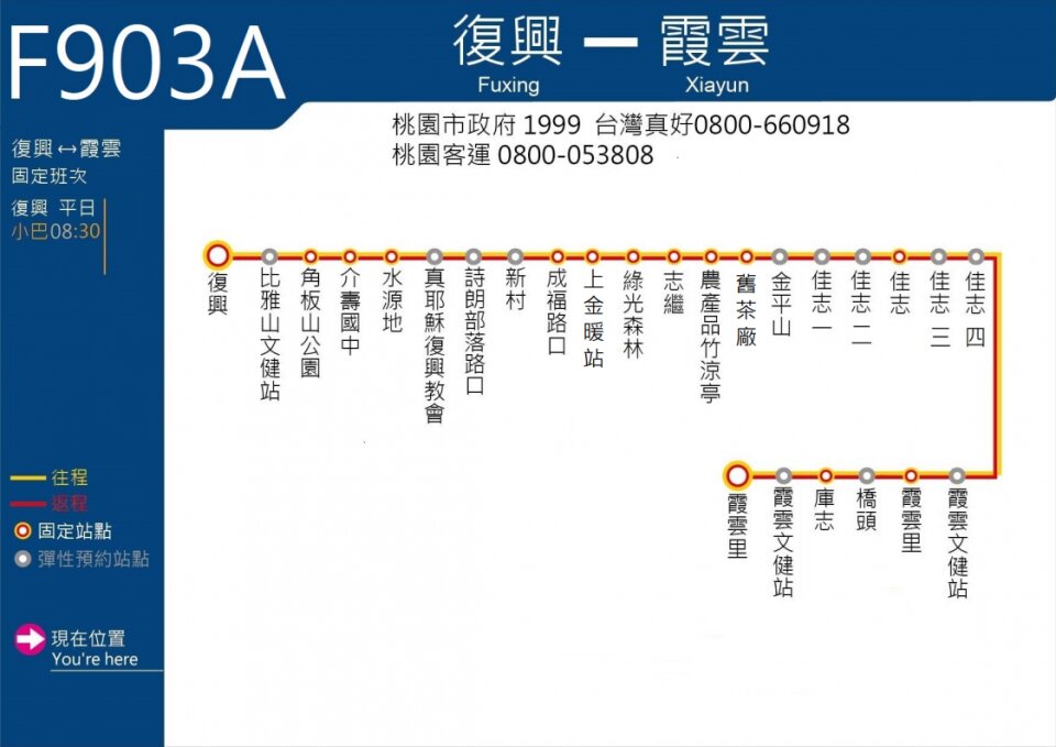F903A公車路線圖-桃園公車