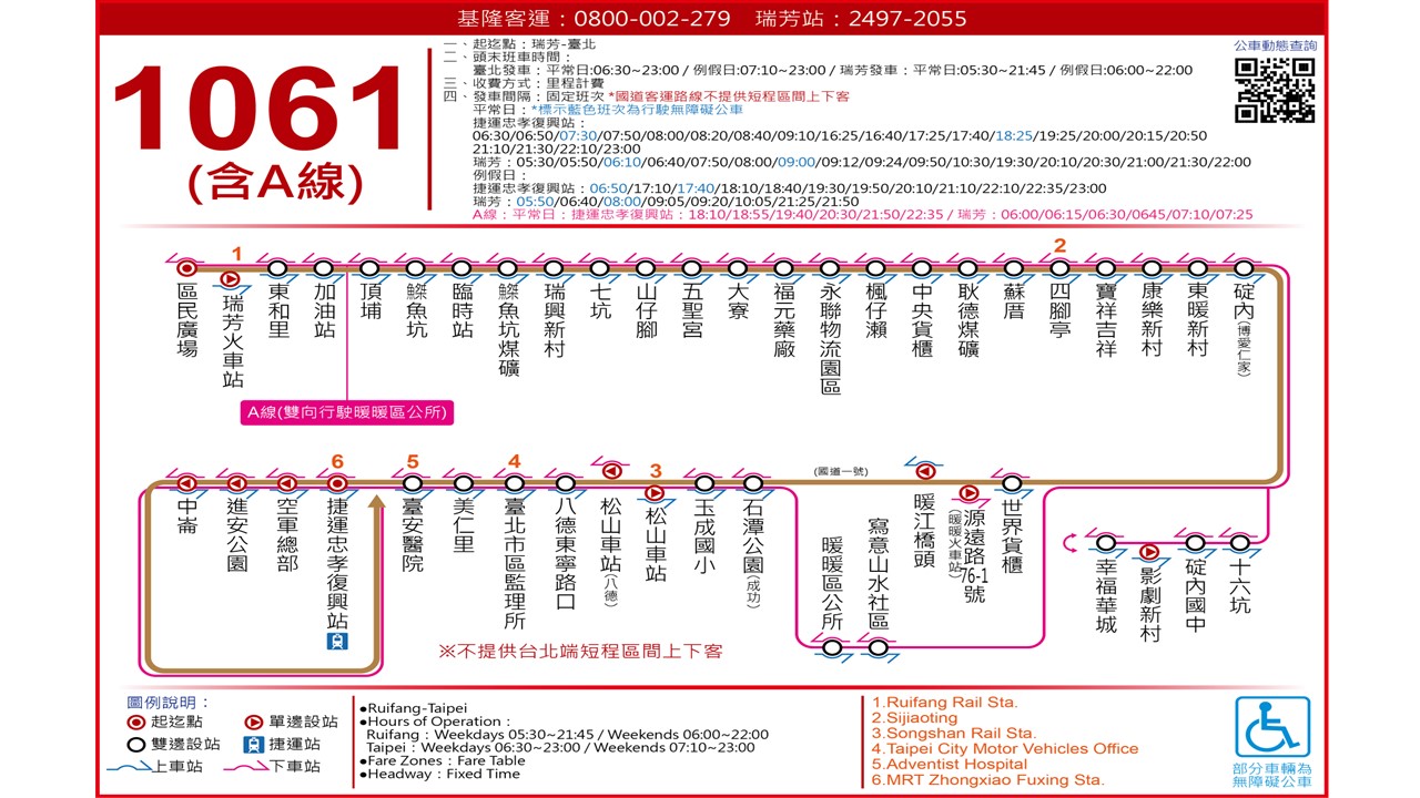 1061公車路線圖-基隆客運