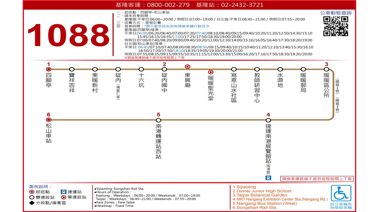 1088公車路線圖-基隆客運