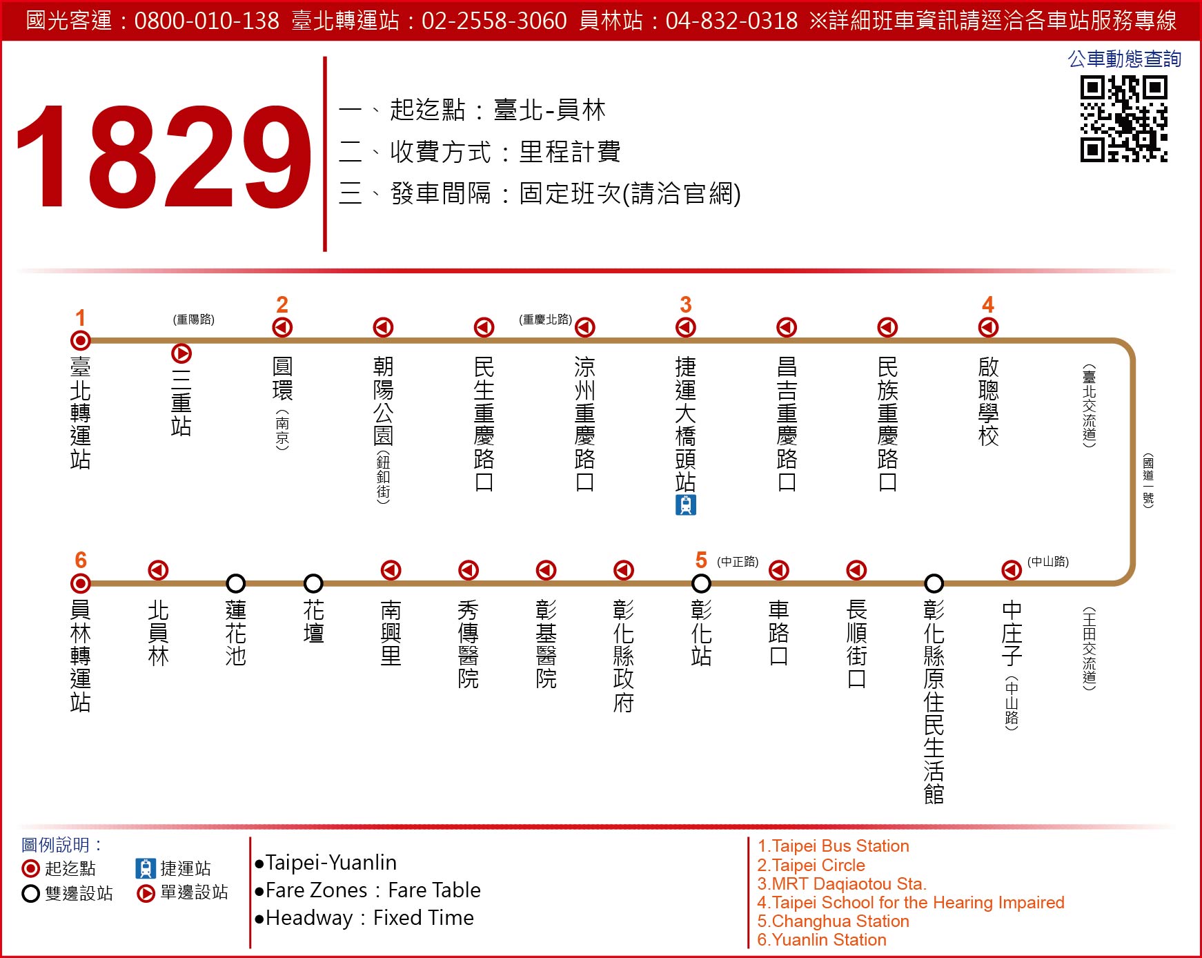 1829公車路線圖-國光客運