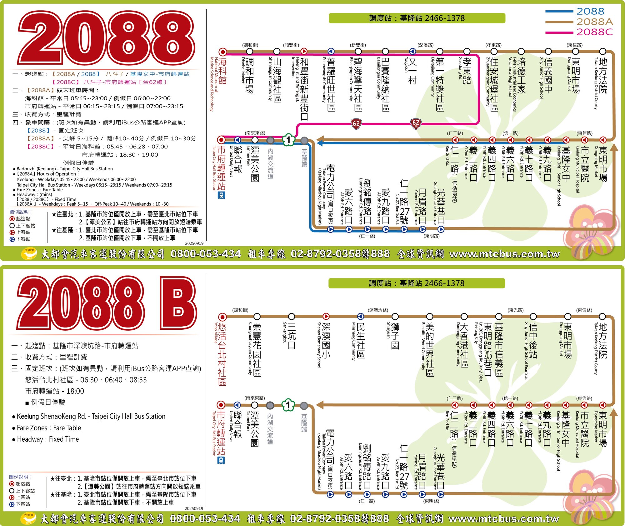 2088公車路線圖-大都會客運