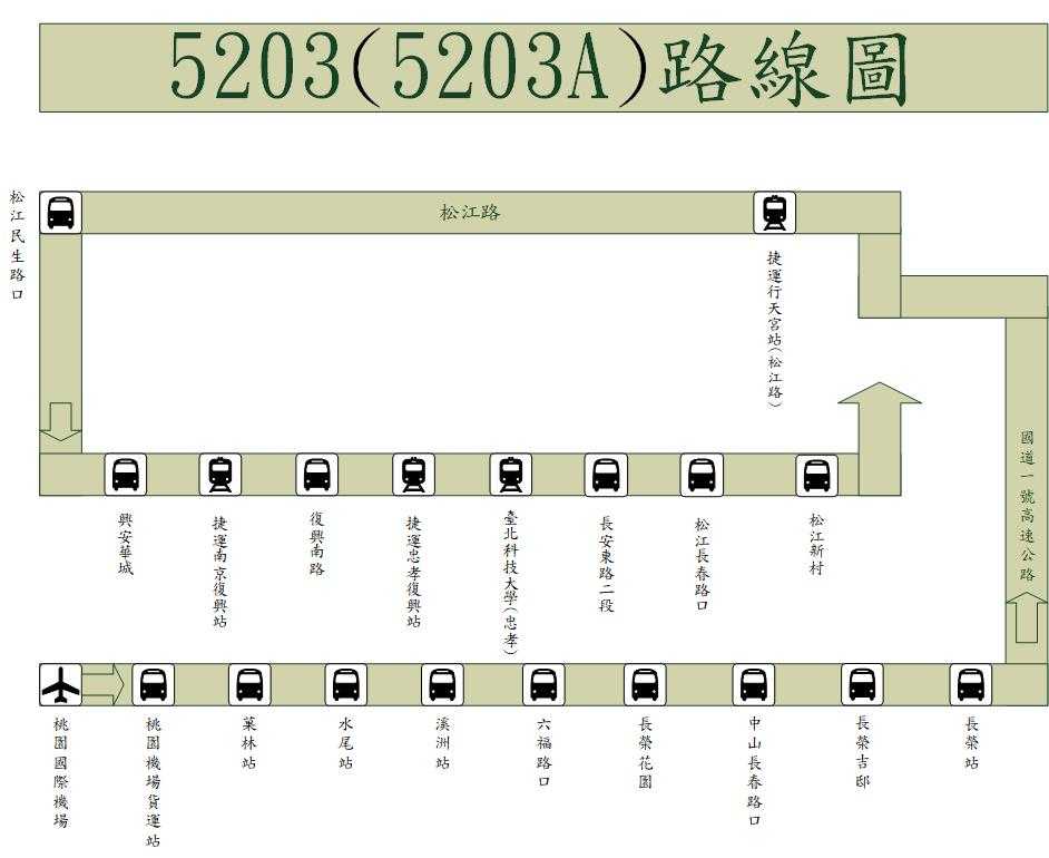 5203Bus Route Map-Ya Tong Bus