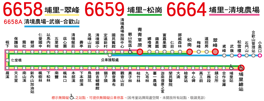 6659公車路線圖-南投客運