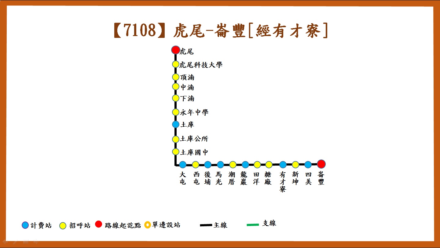7108公車路線圖-臺西客運