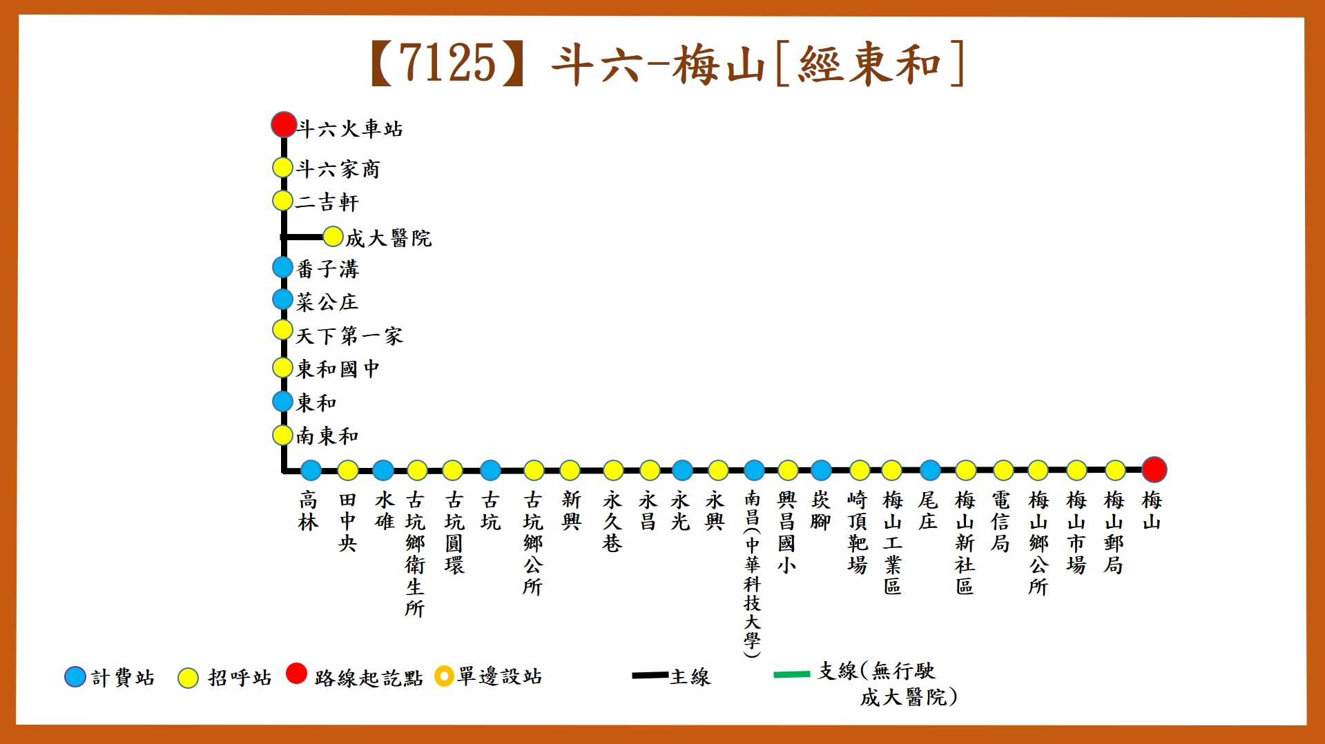 7125Bus Route Map-Taisi Bus