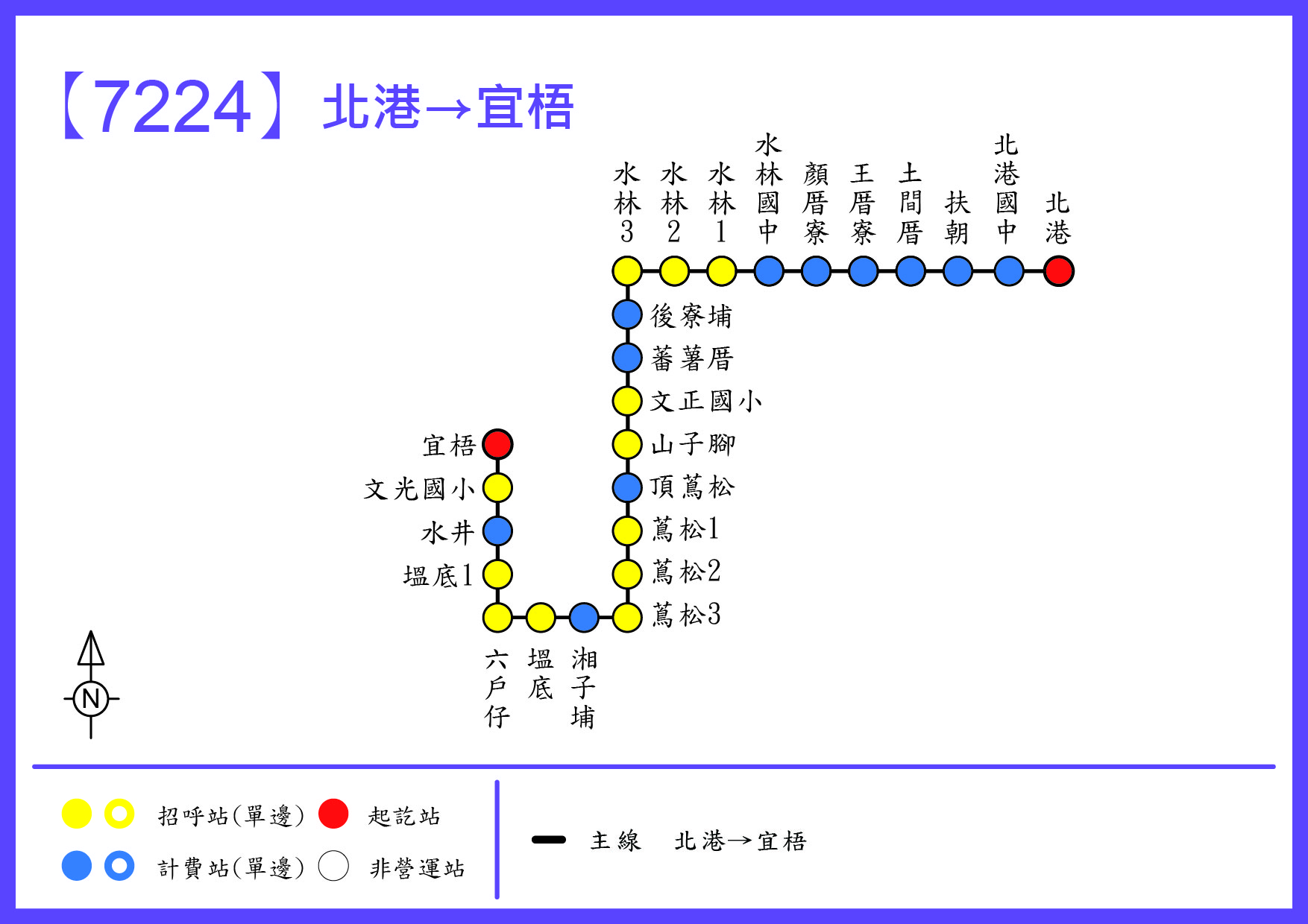 7224公車路線圖-嘉義客運