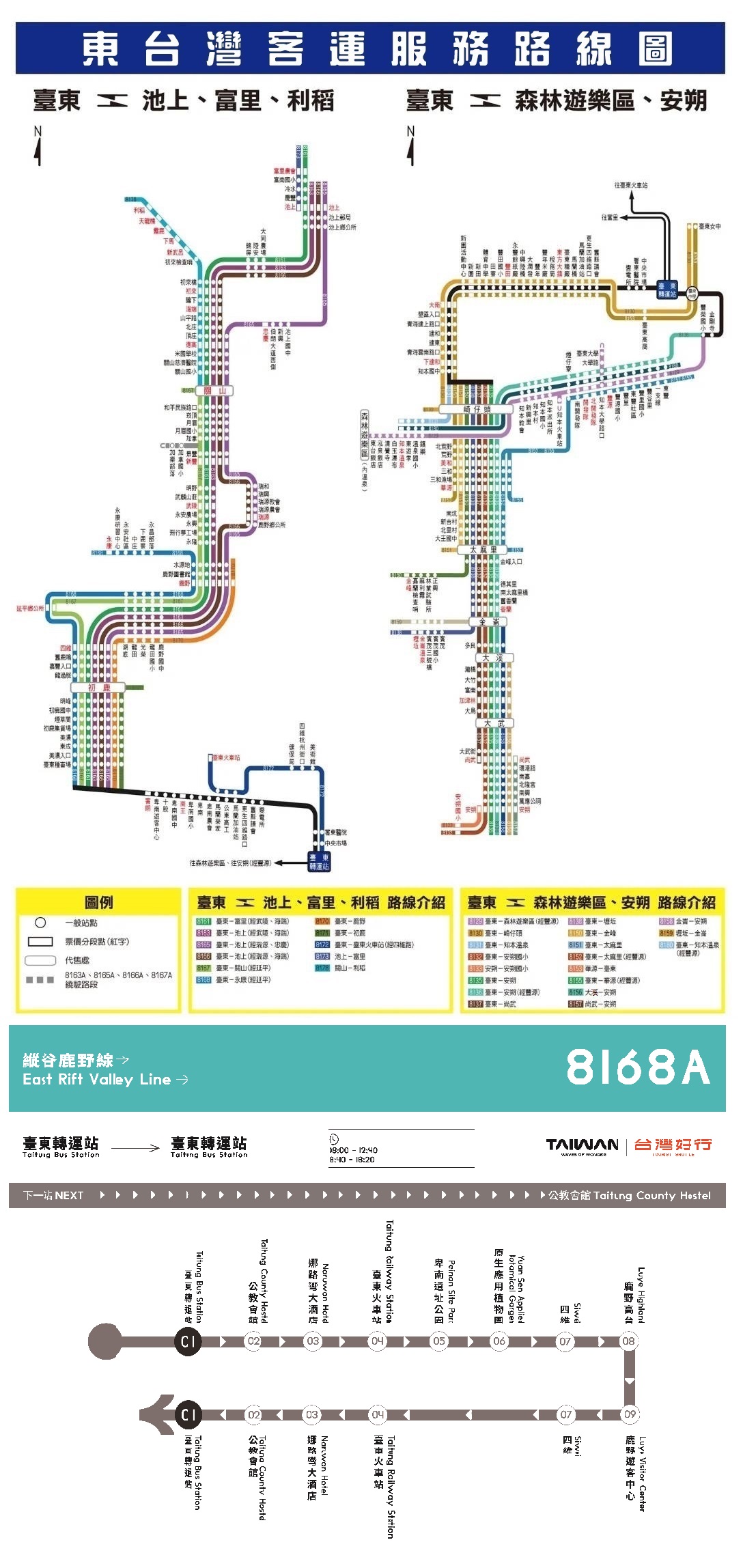 8168公車路線圖-東台灣客運