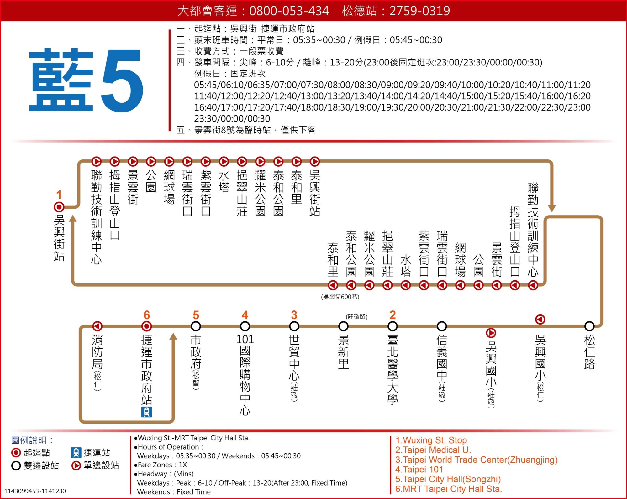 BL5Bus Route Map-台北市 Bus