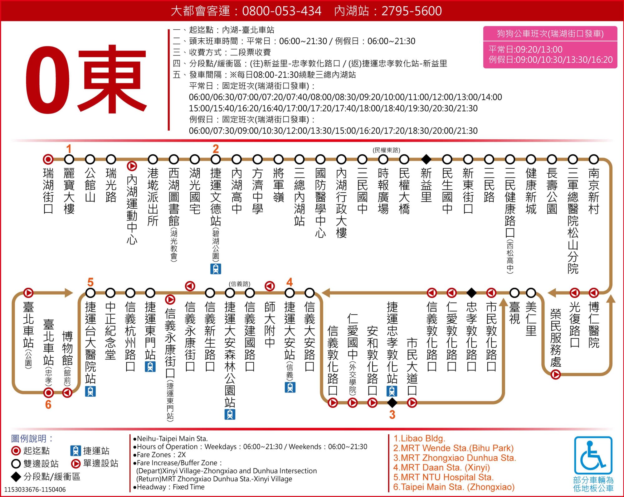0東公車路線圖-台北市公車
