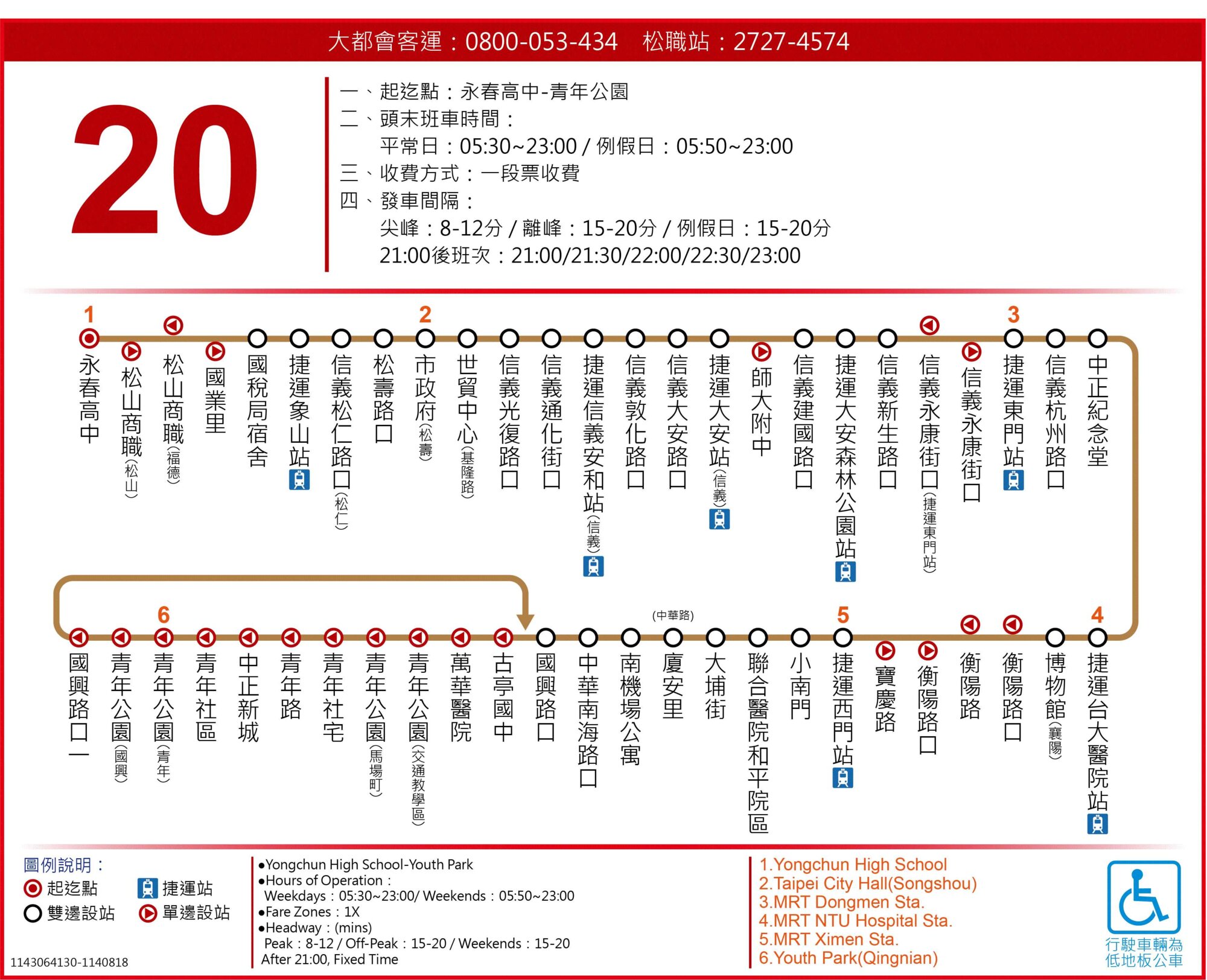 20Bus Route Map-台北市 Bus
