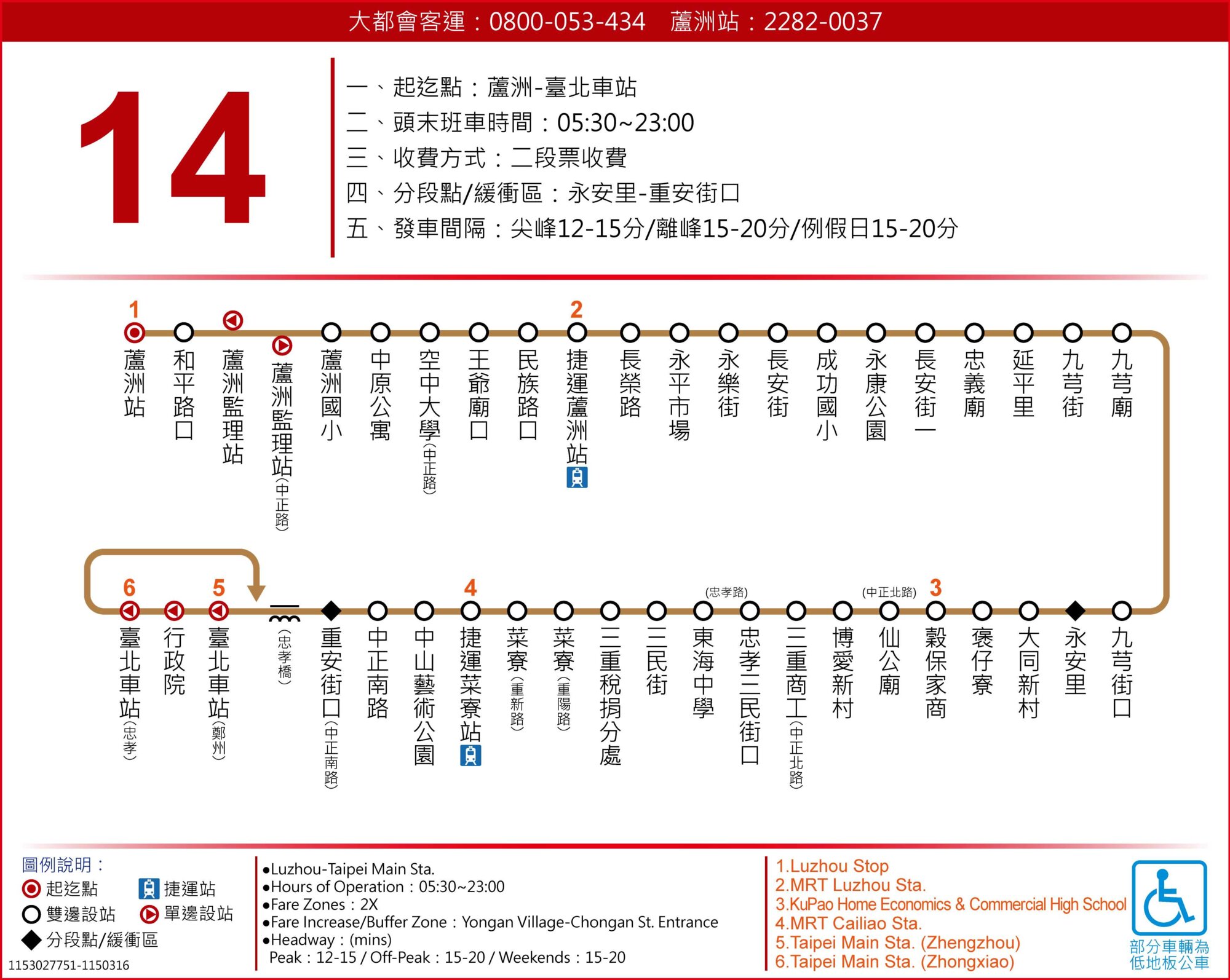 14公車路線圖-台北市公車