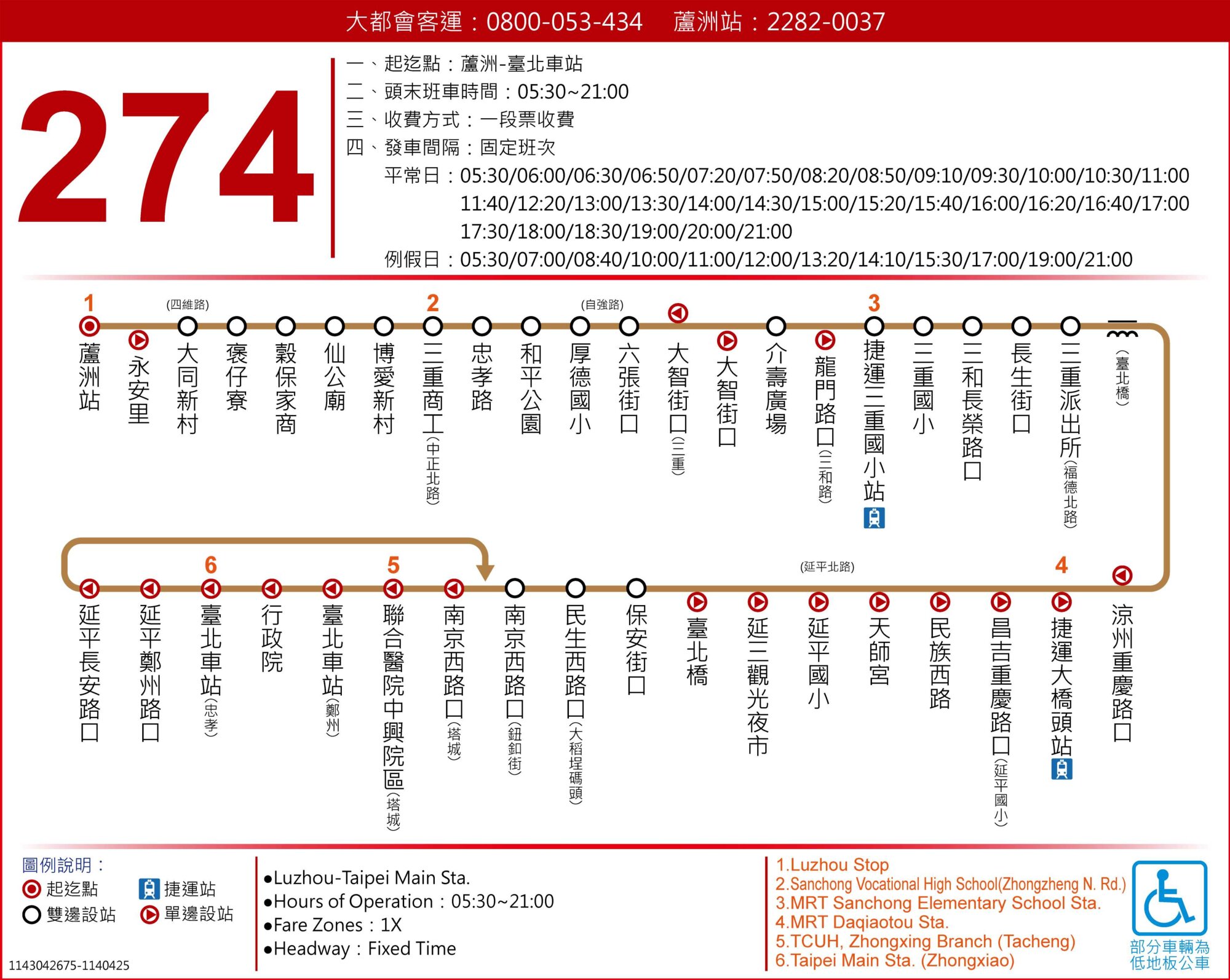 274公車路線圖-台北市公車