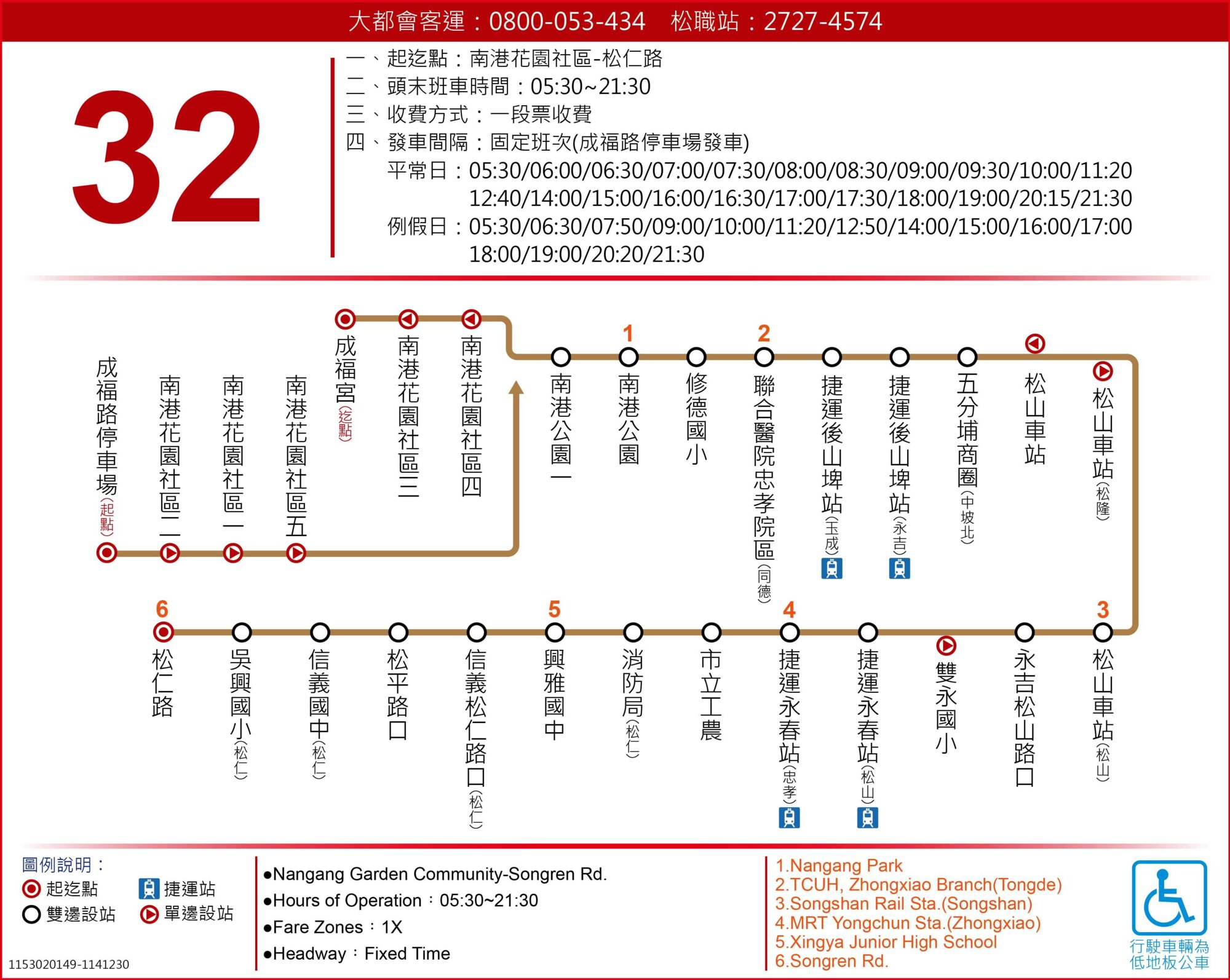 32Bus Route Map-台北市 Bus