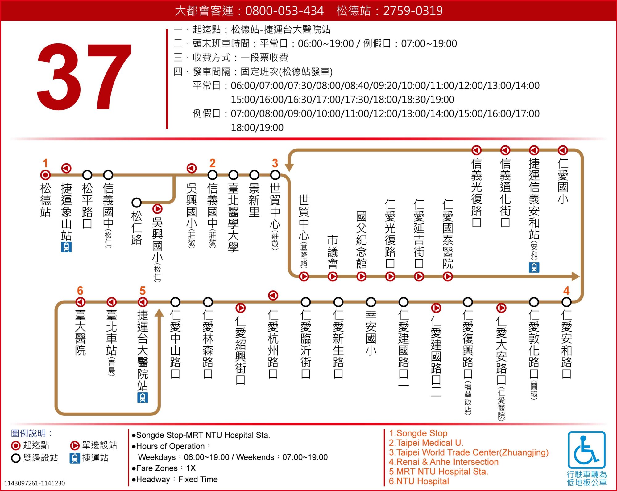 37公車路線圖-台北市公車