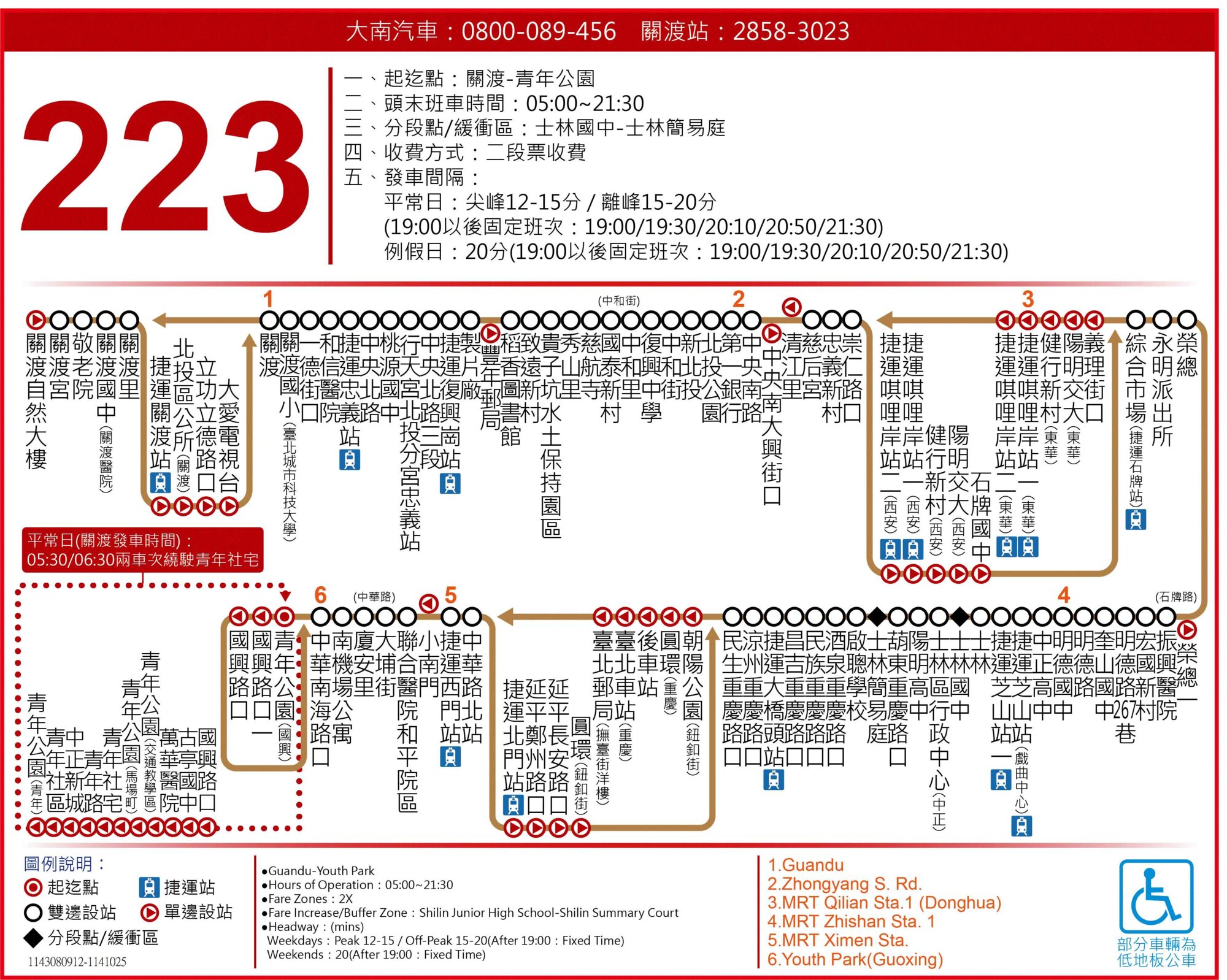 223公車路線圖-台北市公車
