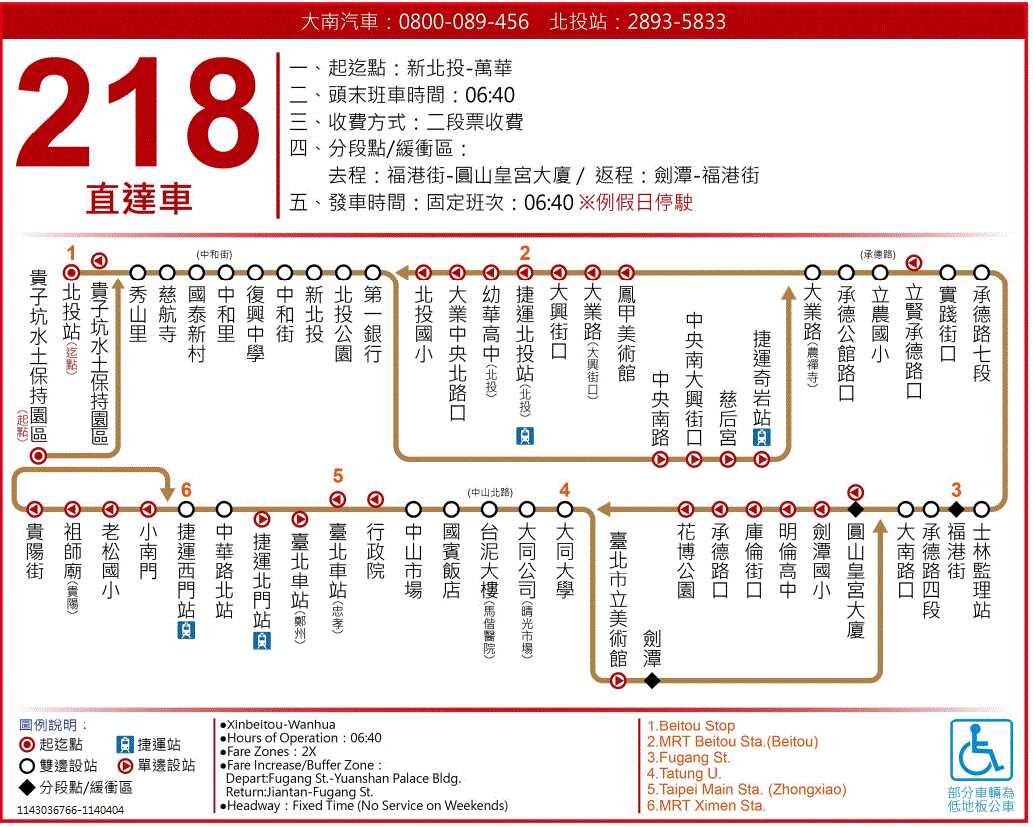 218直公車路線圖-台北市公車