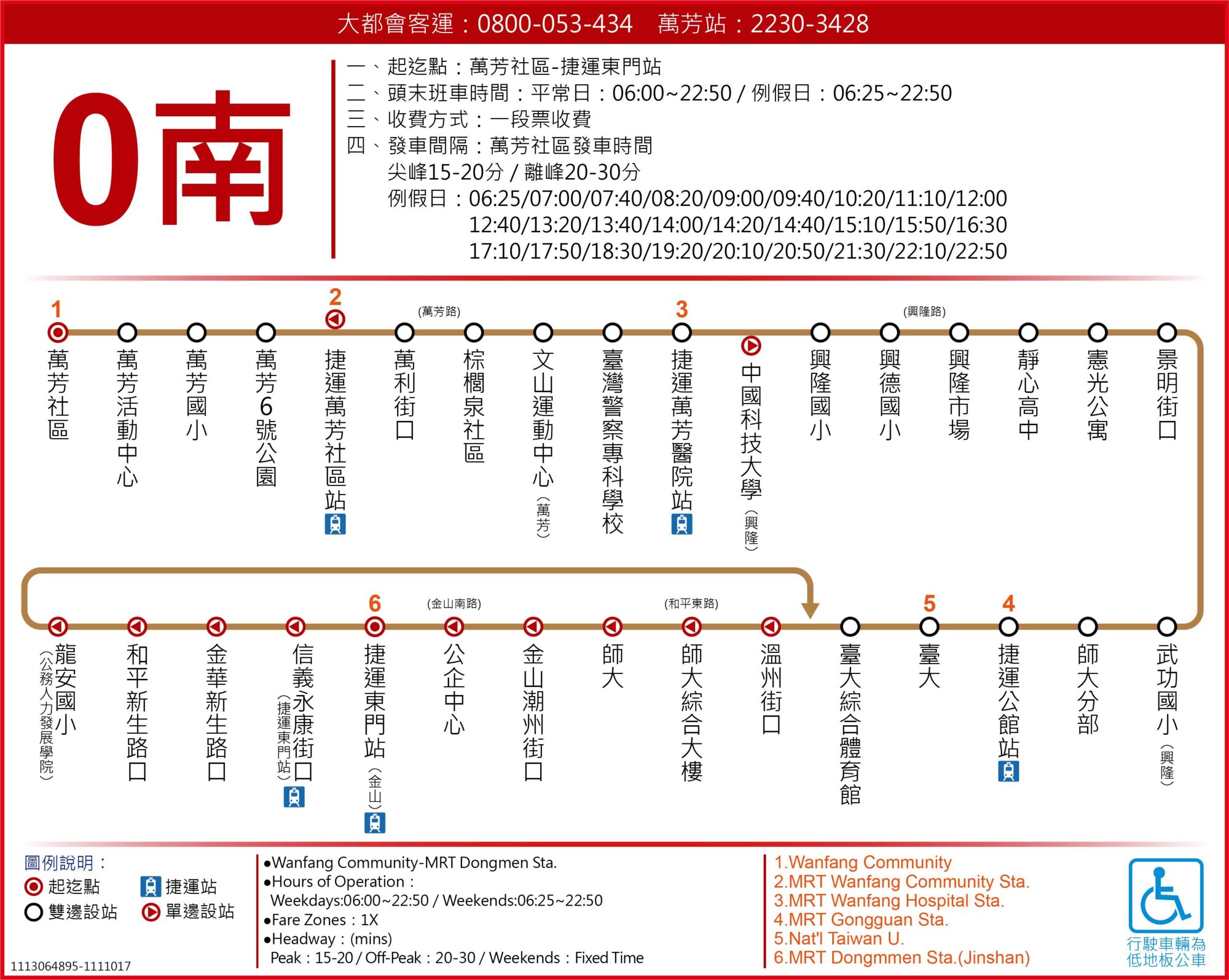 0南公車路線圖-台北市公車