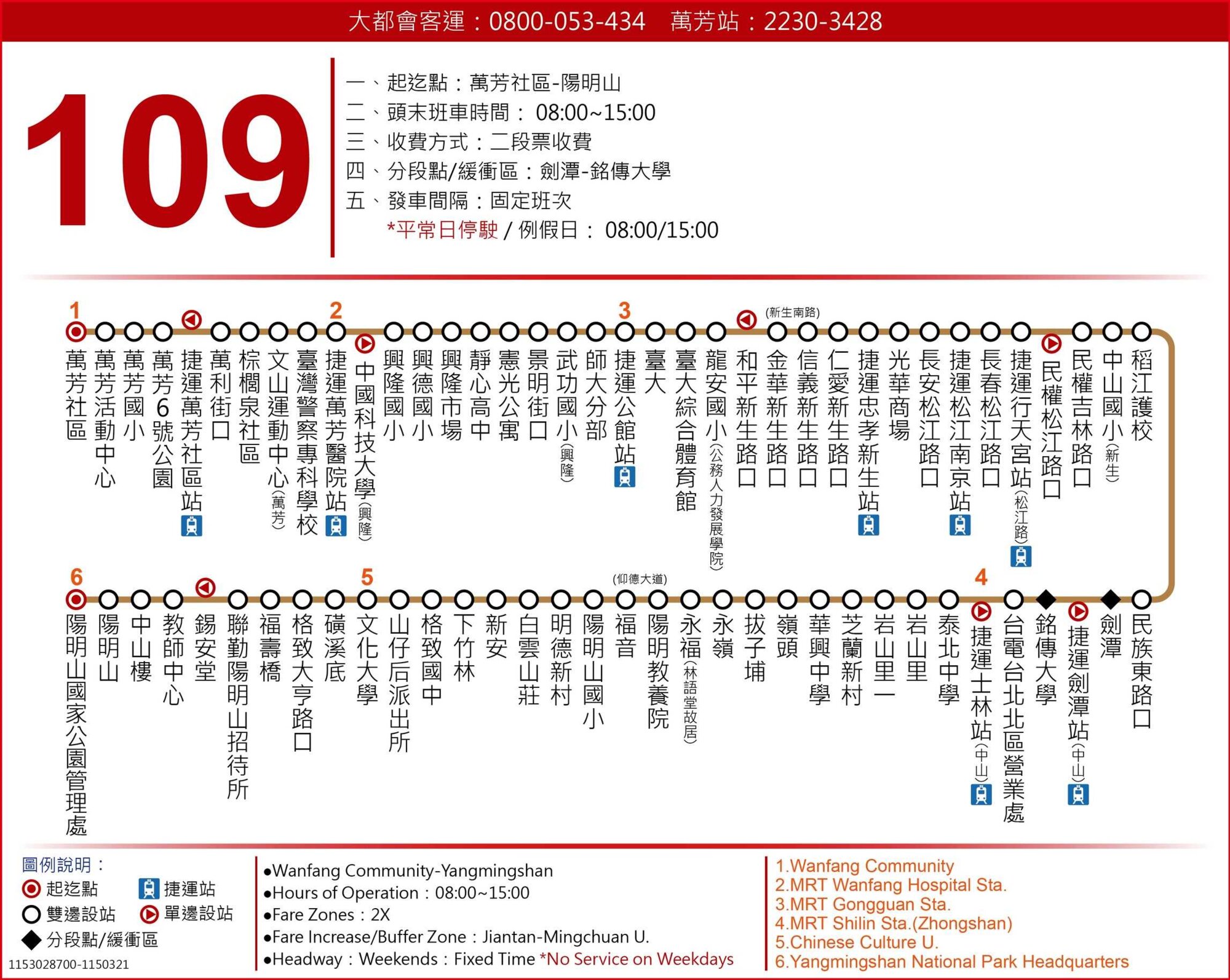 109公車路線圖-台北市公車