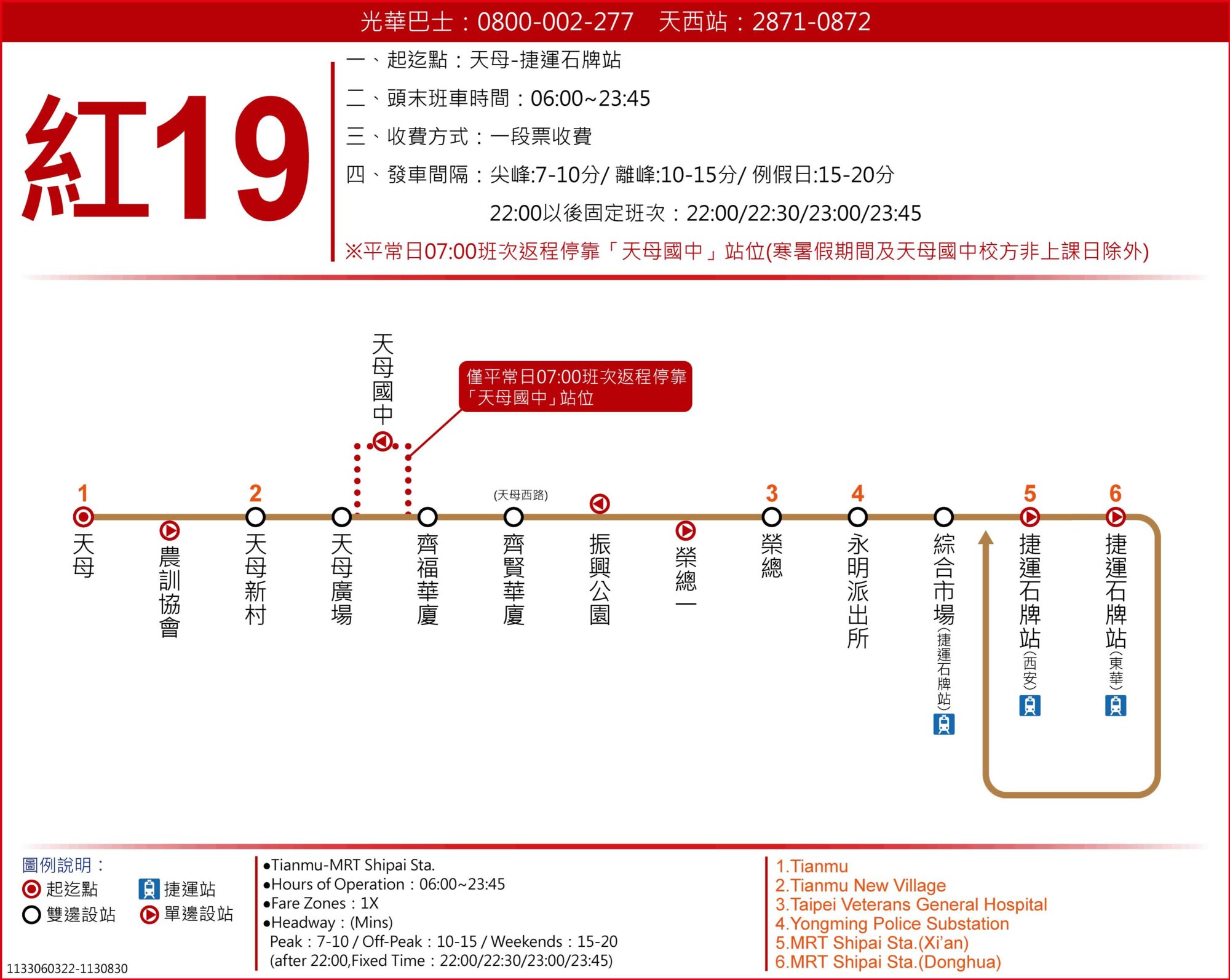 R19Bus Route Map-台北市 Bus