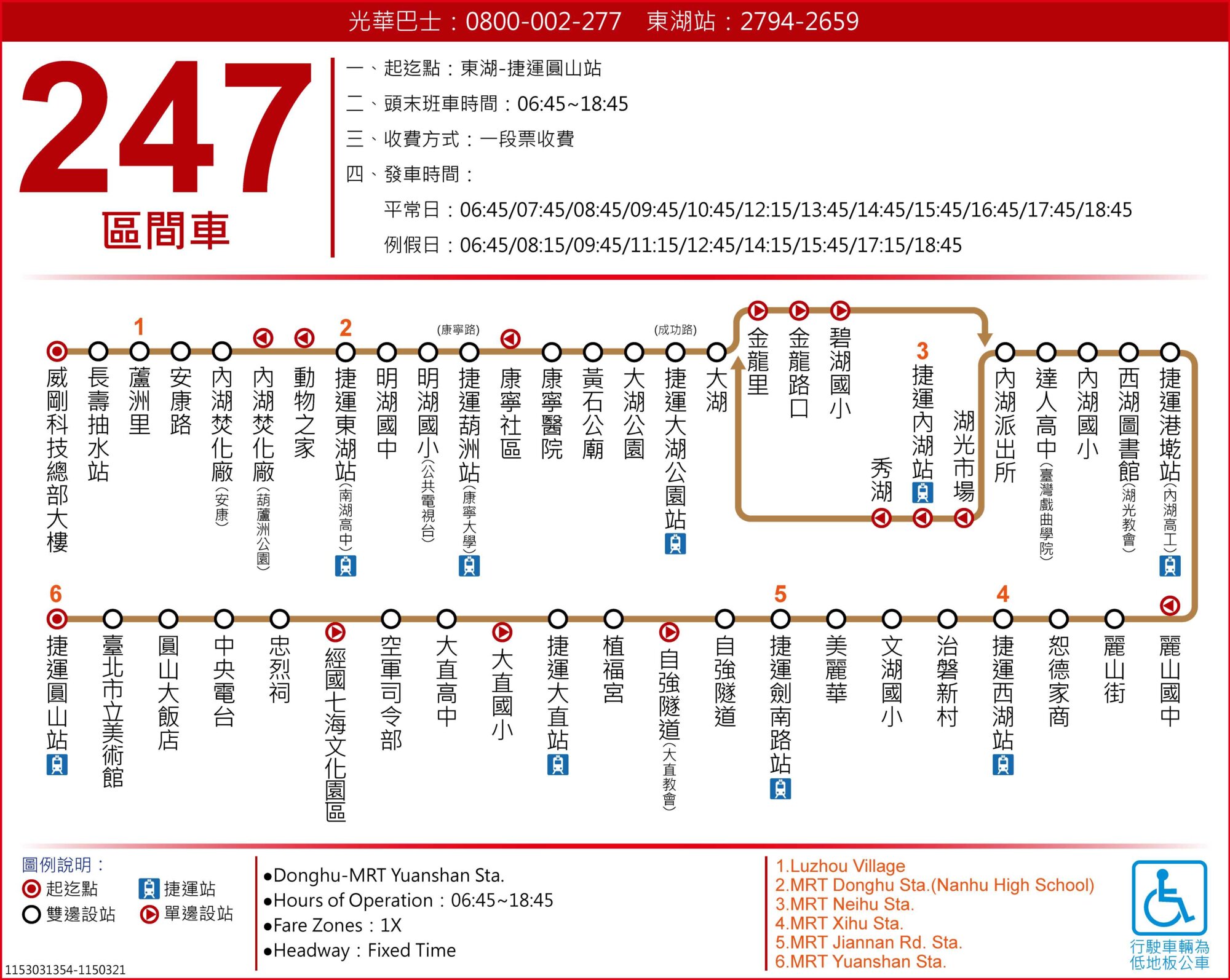 247區公車路線圖-台北市公車