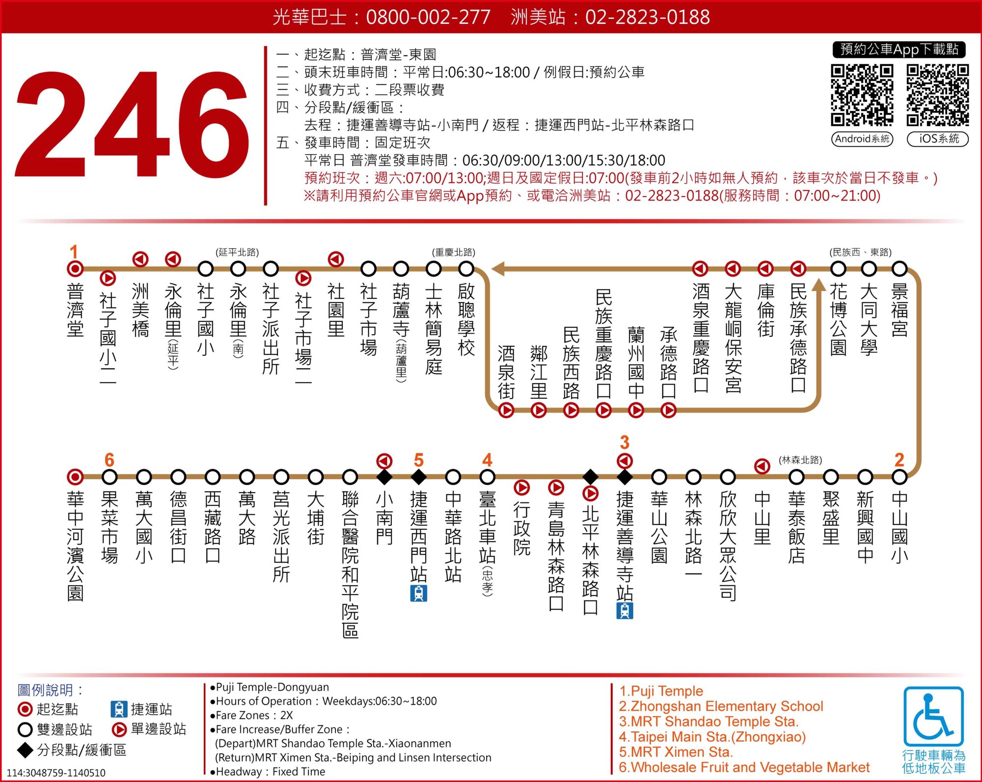 246公車路線圖-台北市公車