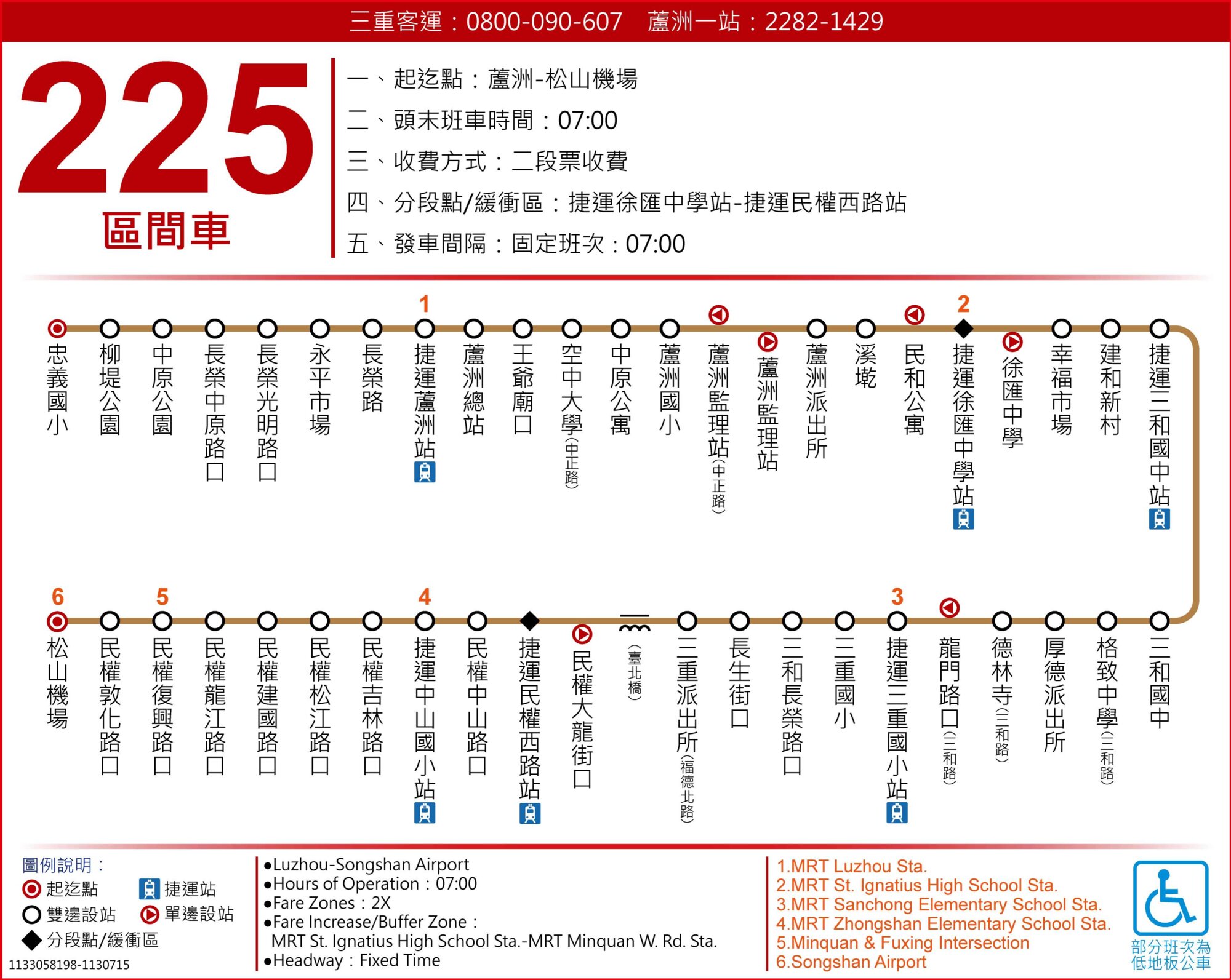 225區公車路線圖-台北市公車