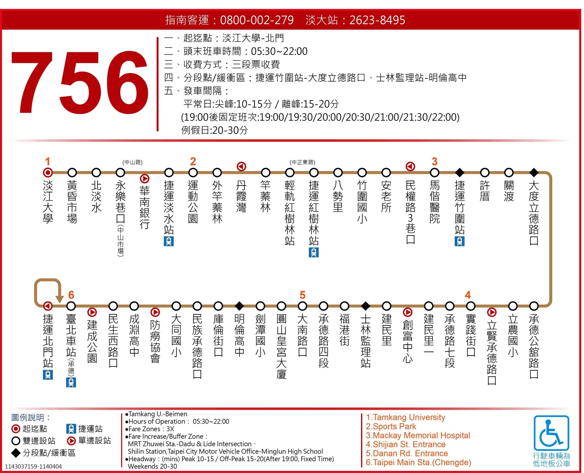 756公車路線圖-台北市公車