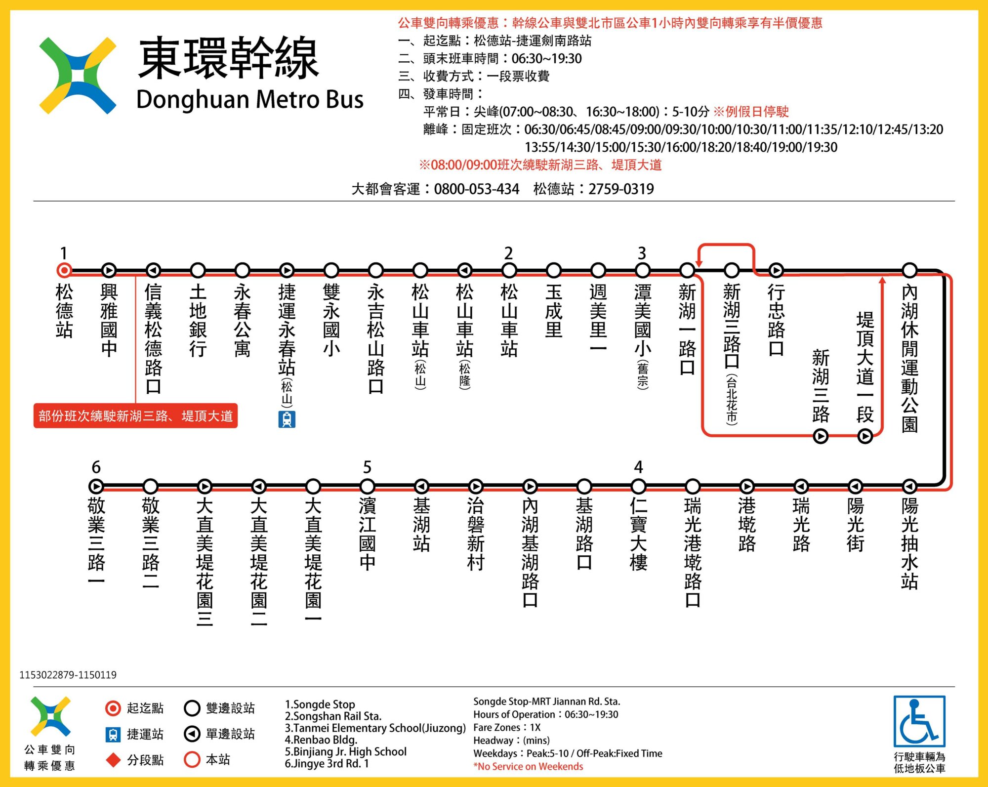 東環幹線公車路線圖-台北市公車