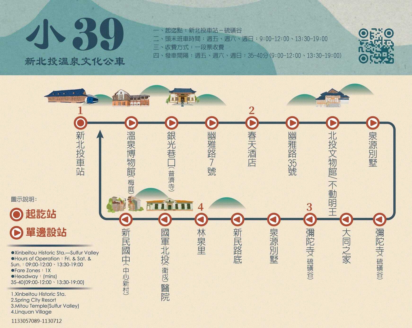 小39公車路線圖-台北市公車