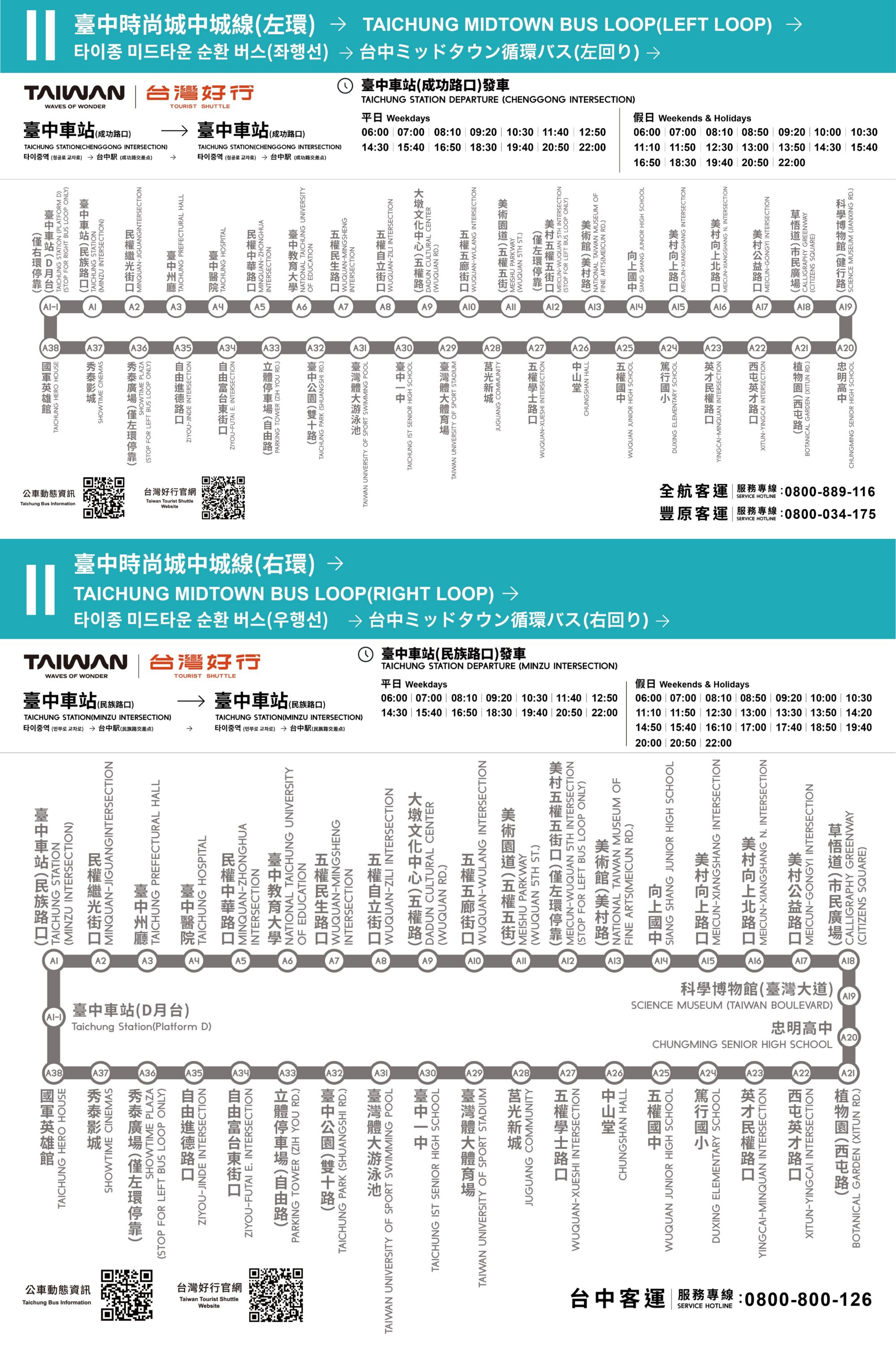 11公車路線圖-台中公車