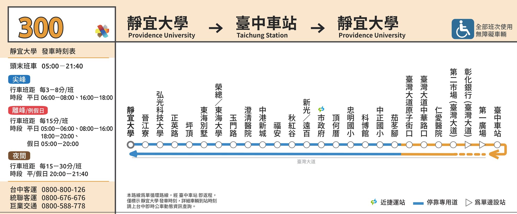 333公車路線圖-台中公車